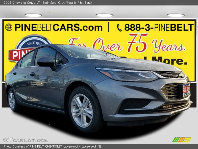Satin Steel Gray Metallic / Jet Black 2018 Chevrolet Cruze LT