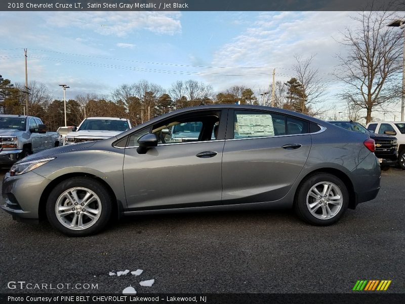 Satin Steel Gray Metallic / Jet Black 2018 Chevrolet Cruze LT