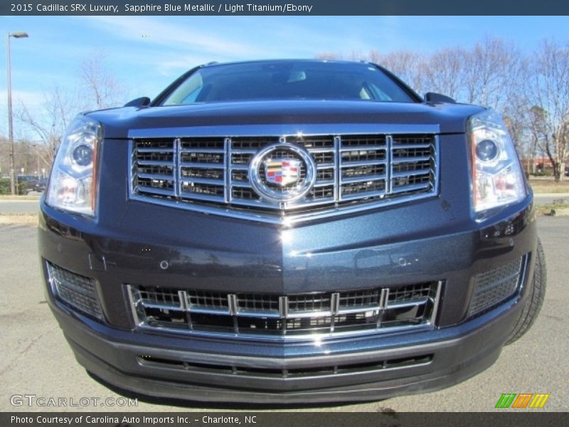 Sapphire Blue Metallic / Light Titanium/Ebony 2015 Cadillac SRX Luxury