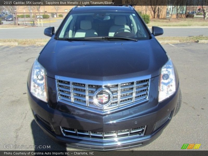 Sapphire Blue Metallic / Light Titanium/Ebony 2015 Cadillac SRX Luxury