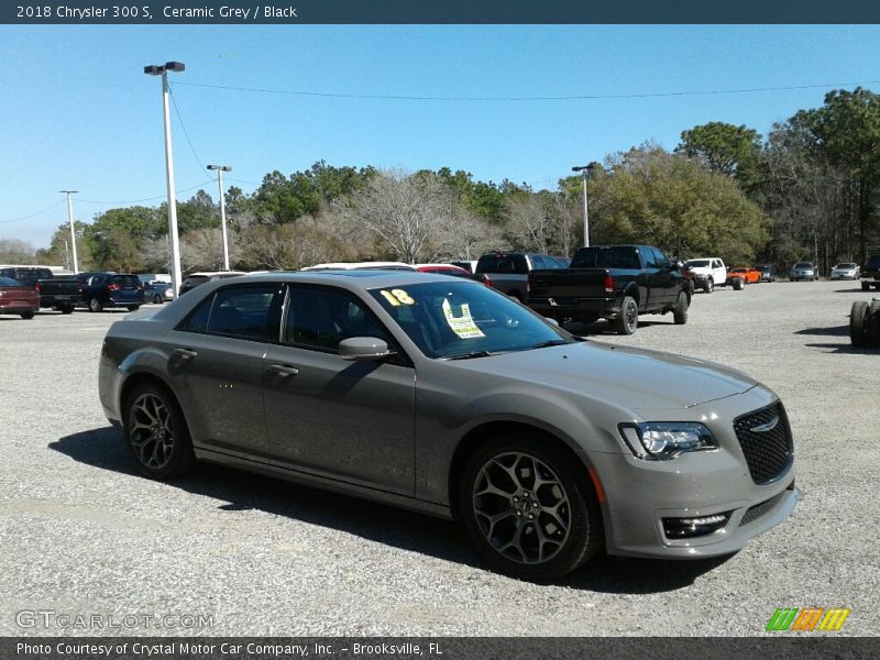 Ceramic Grey / Black 2018 Chrysler 300 S