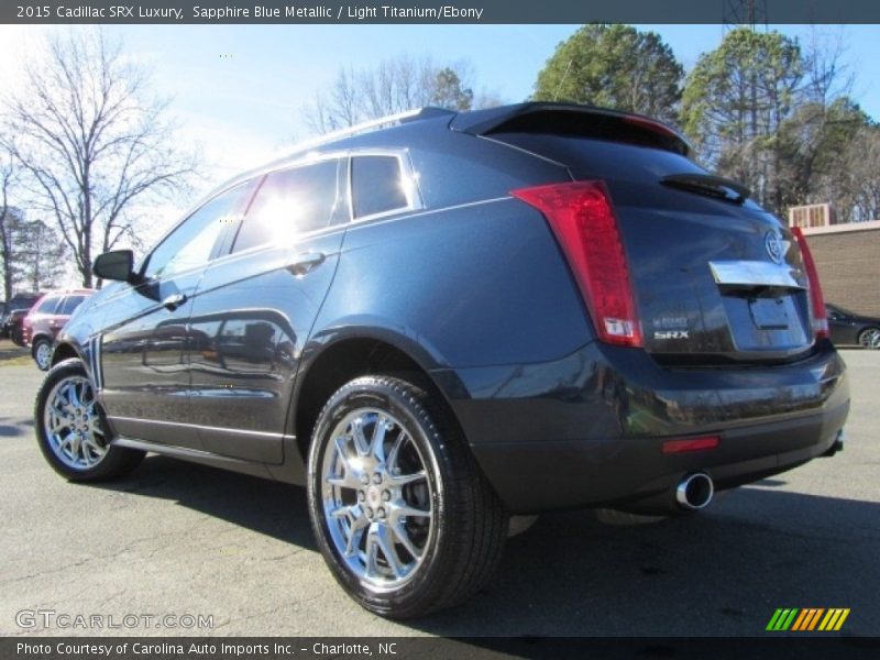 Sapphire Blue Metallic / Light Titanium/Ebony 2015 Cadillac SRX Luxury