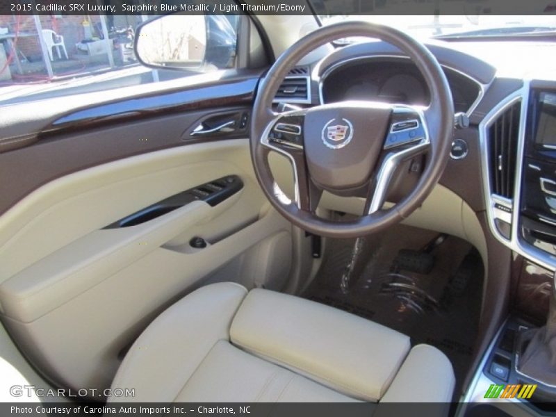 Sapphire Blue Metallic / Light Titanium/Ebony 2015 Cadillac SRX Luxury