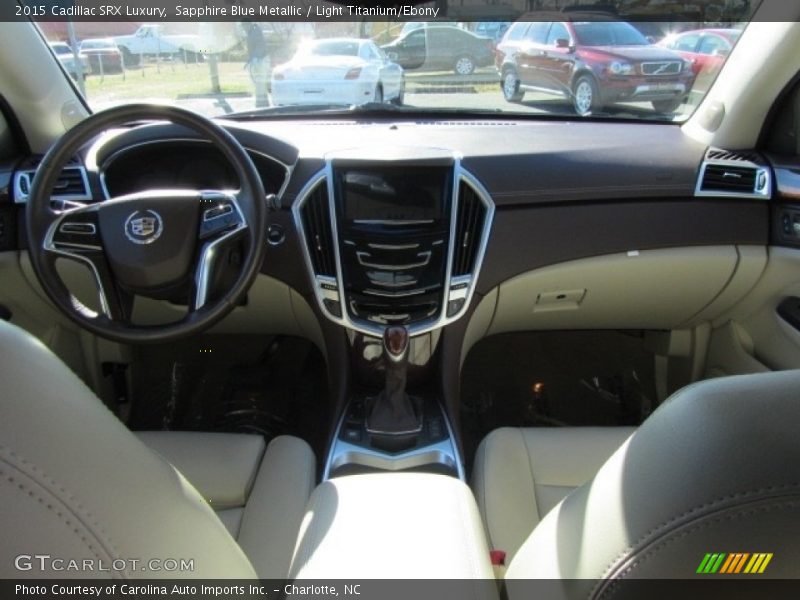 Sapphire Blue Metallic / Light Titanium/Ebony 2015 Cadillac SRX Luxury