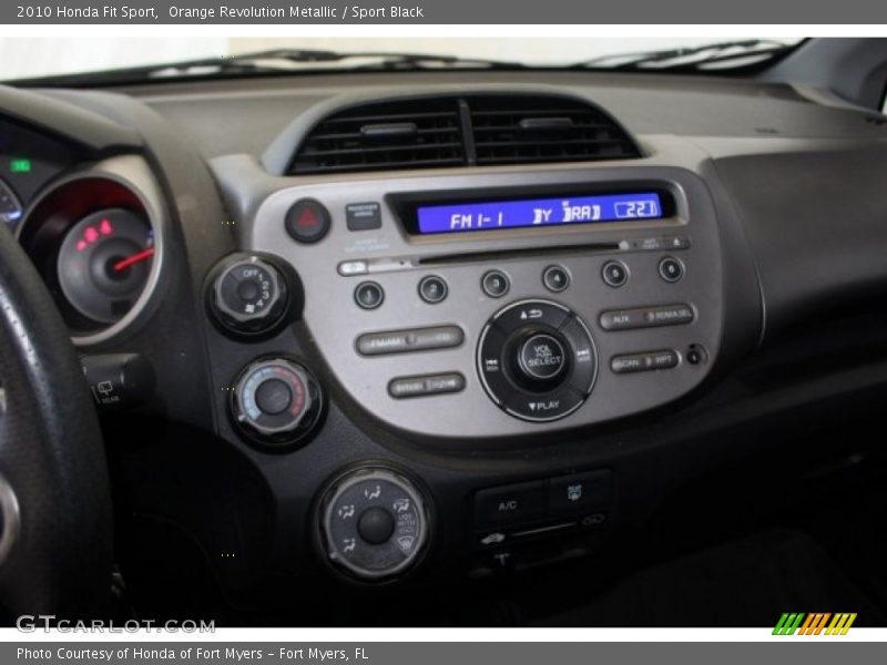 Orange Revolution Metallic / Sport Black 2010 Honda Fit Sport