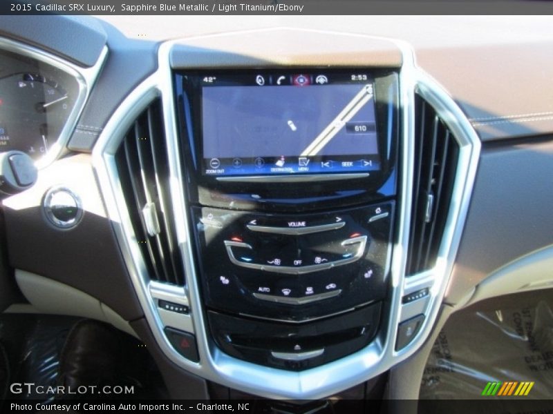 Sapphire Blue Metallic / Light Titanium/Ebony 2015 Cadillac SRX Luxury