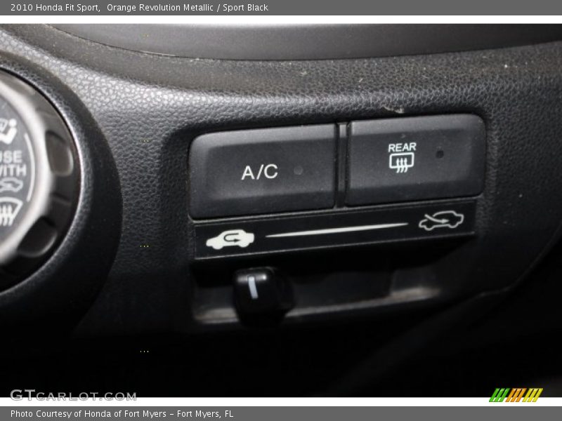 Orange Revolution Metallic / Sport Black 2010 Honda Fit Sport