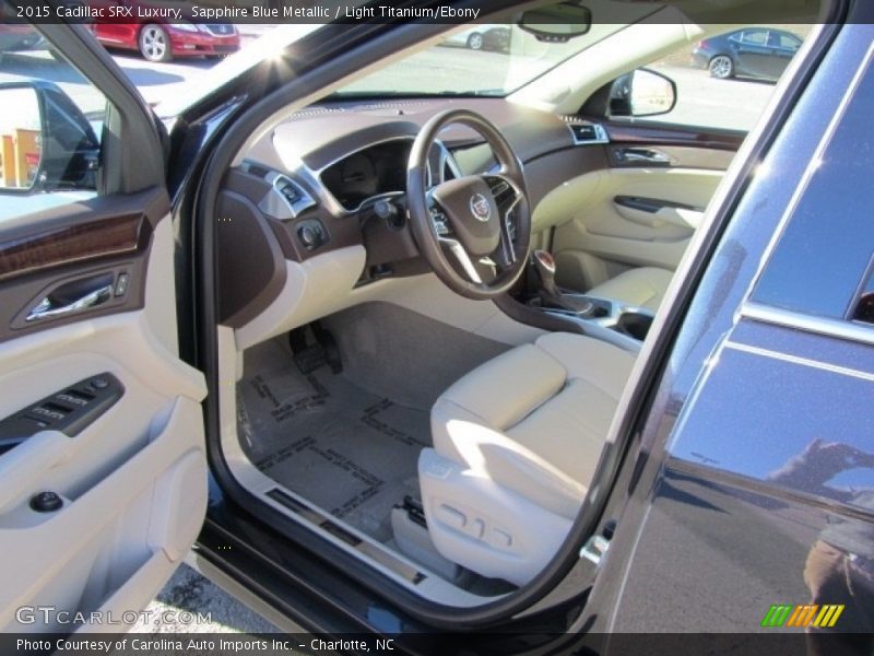 Sapphire Blue Metallic / Light Titanium/Ebony 2015 Cadillac SRX Luxury