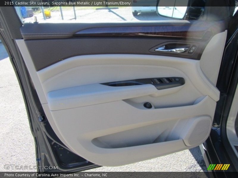 Sapphire Blue Metallic / Light Titanium/Ebony 2015 Cadillac SRX Luxury