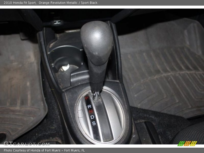 Orange Revolution Metallic / Sport Black 2010 Honda Fit Sport