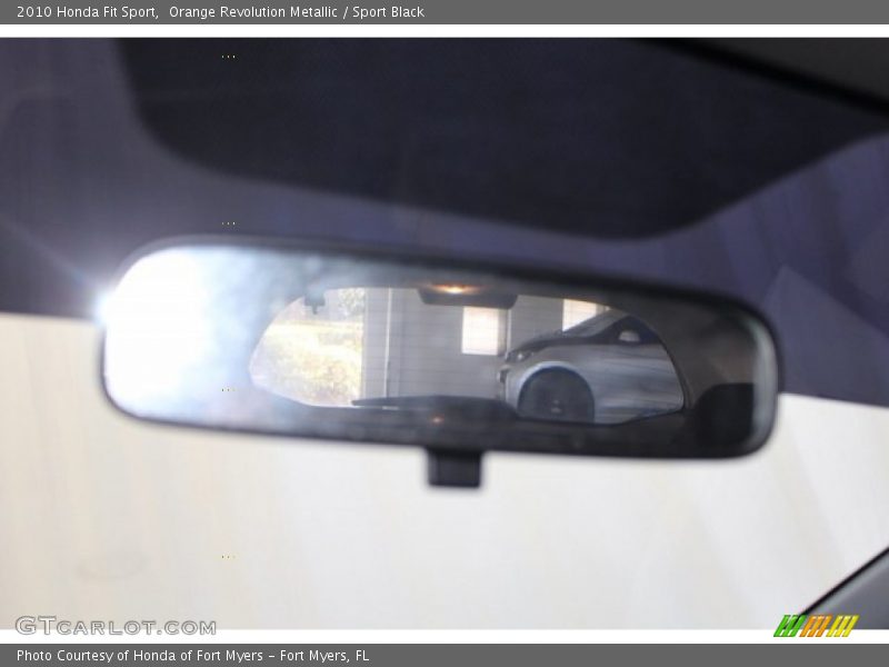 Orange Revolution Metallic / Sport Black 2010 Honda Fit Sport