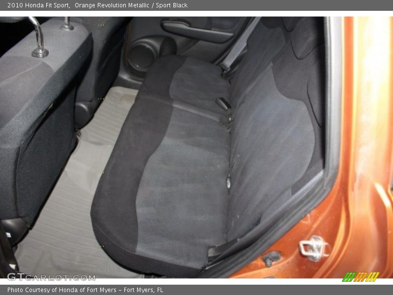 Orange Revolution Metallic / Sport Black 2010 Honda Fit Sport