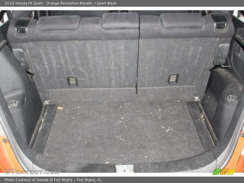 Orange Revolution Metallic / Sport Black 2010 Honda Fit Sport