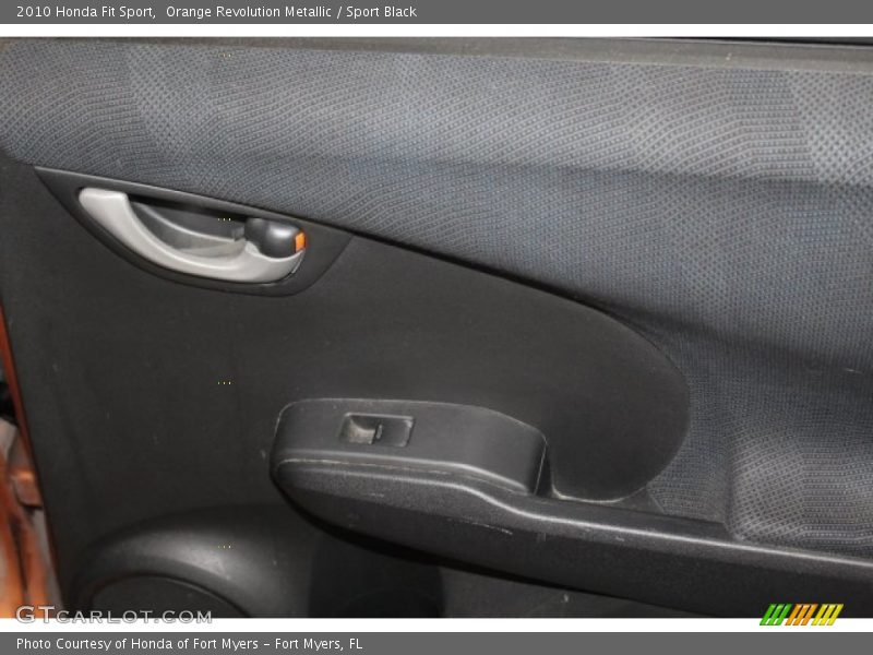 Orange Revolution Metallic / Sport Black 2010 Honda Fit Sport