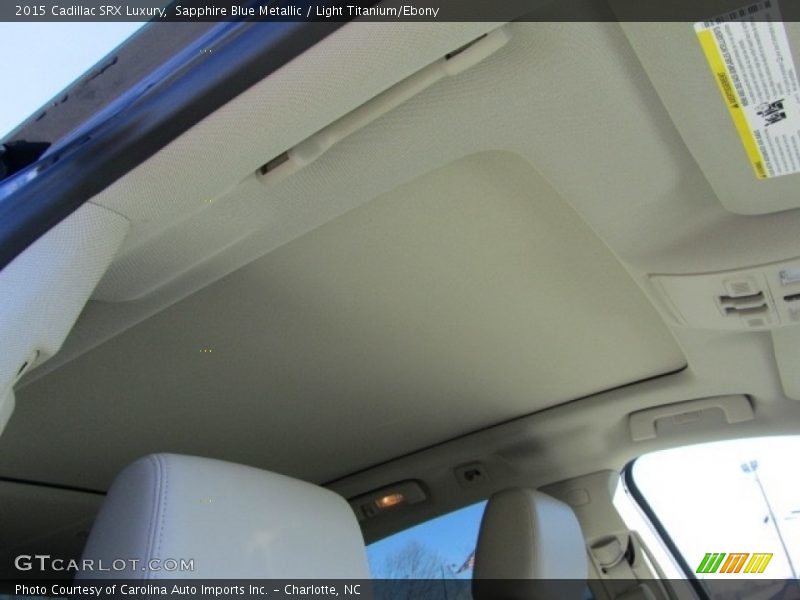 Sapphire Blue Metallic / Light Titanium/Ebony 2015 Cadillac SRX Luxury