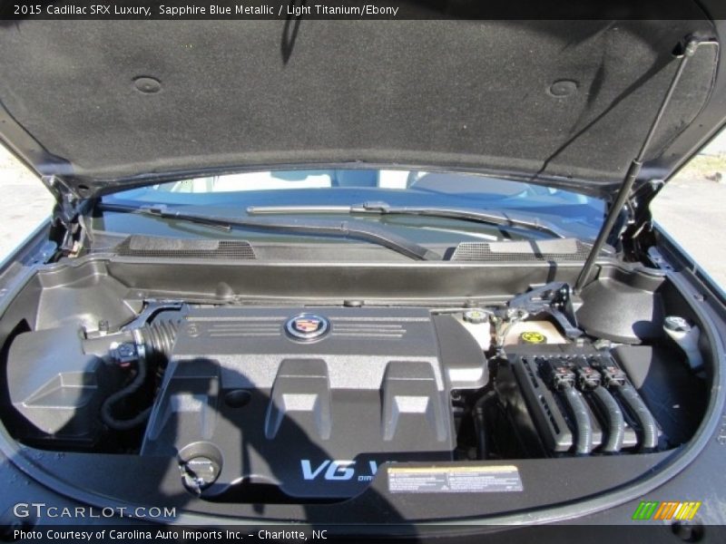 Sapphire Blue Metallic / Light Titanium/Ebony 2015 Cadillac SRX Luxury
