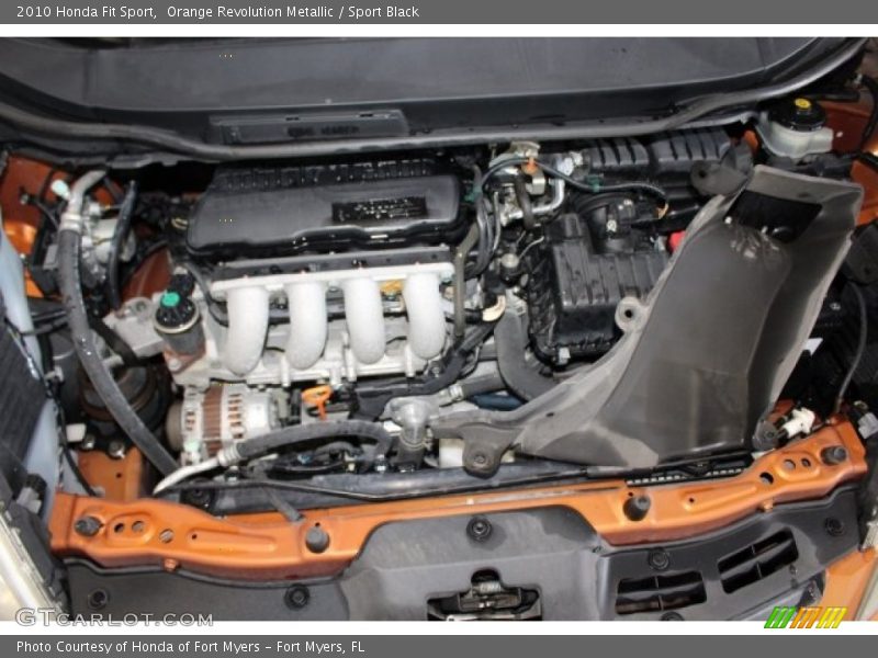 Orange Revolution Metallic / Sport Black 2010 Honda Fit Sport