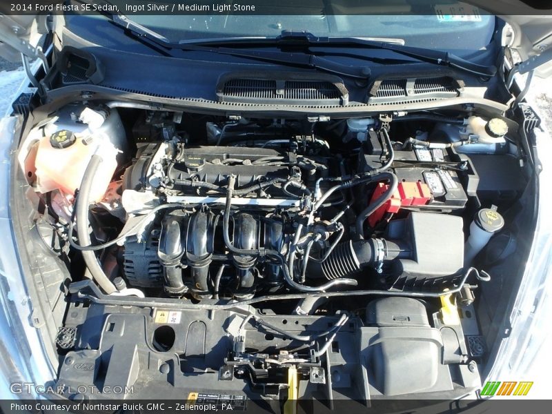 Ingot Silver / Medium Light Stone 2014 Ford Fiesta SE Sedan