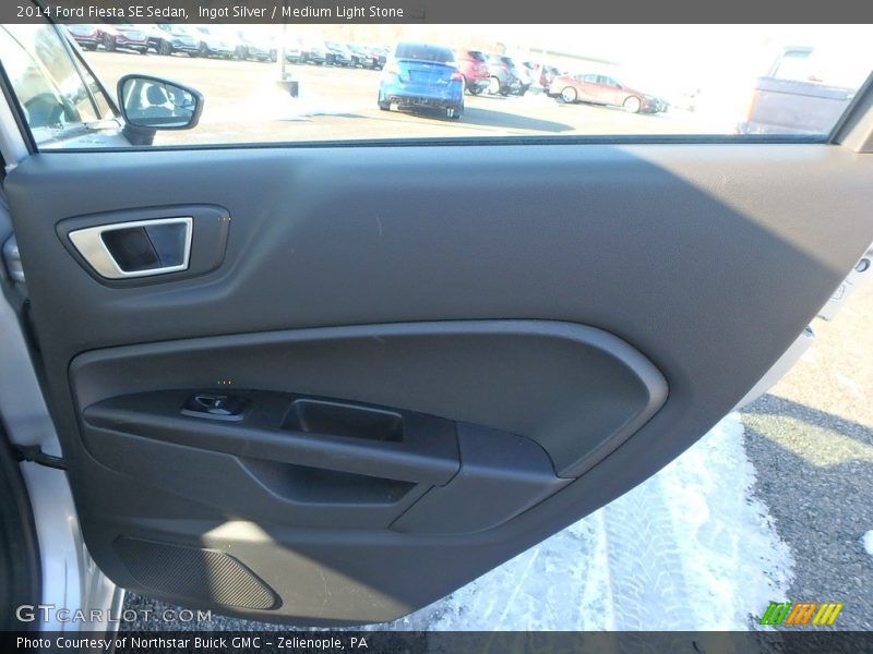 Ingot Silver / Medium Light Stone 2014 Ford Fiesta SE Sedan