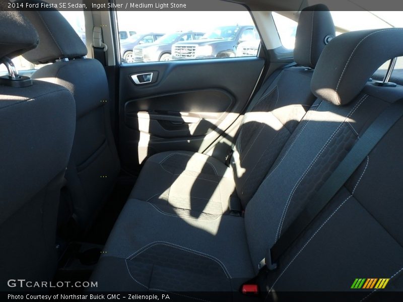 Ingot Silver / Medium Light Stone 2014 Ford Fiesta SE Sedan