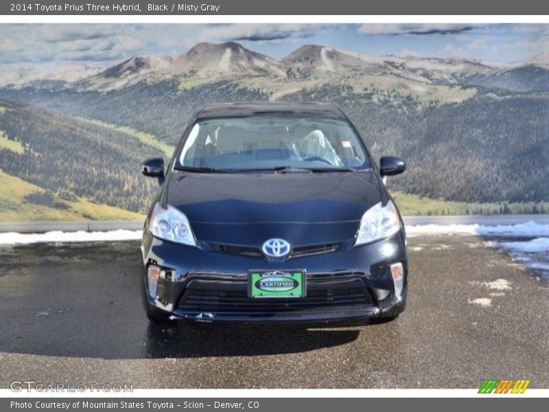 Black / Misty Gray 2014 Toyota Prius Three Hybrid