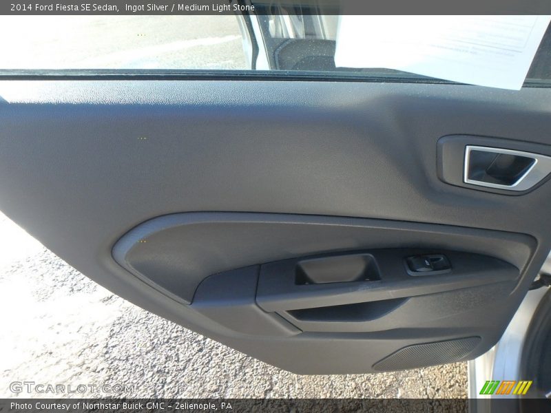 Ingot Silver / Medium Light Stone 2014 Ford Fiesta SE Sedan