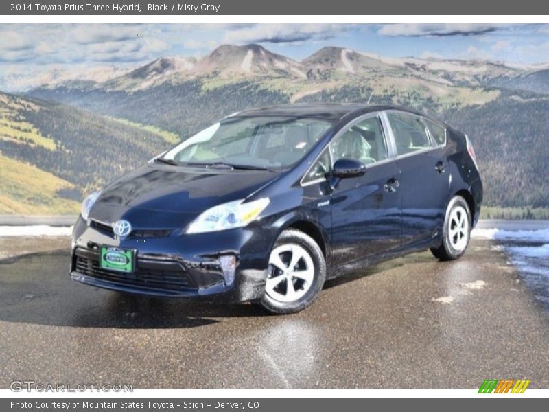Black / Misty Gray 2014 Toyota Prius Three Hybrid