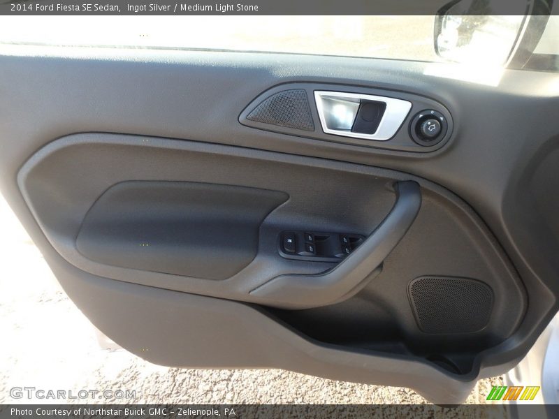 Ingot Silver / Medium Light Stone 2014 Ford Fiesta SE Sedan