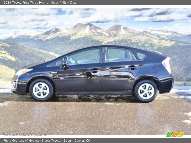 Black / Misty Gray 2014 Toyota Prius Three Hybrid