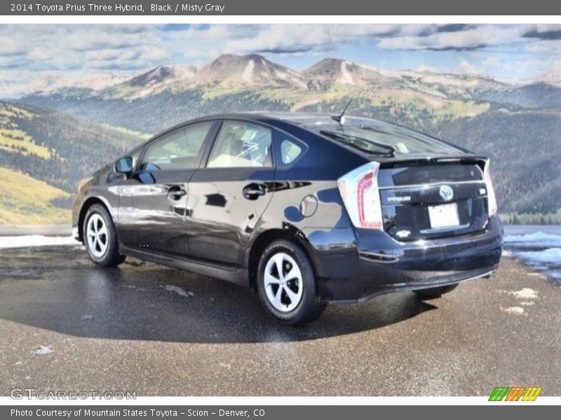 Black / Misty Gray 2014 Toyota Prius Three Hybrid