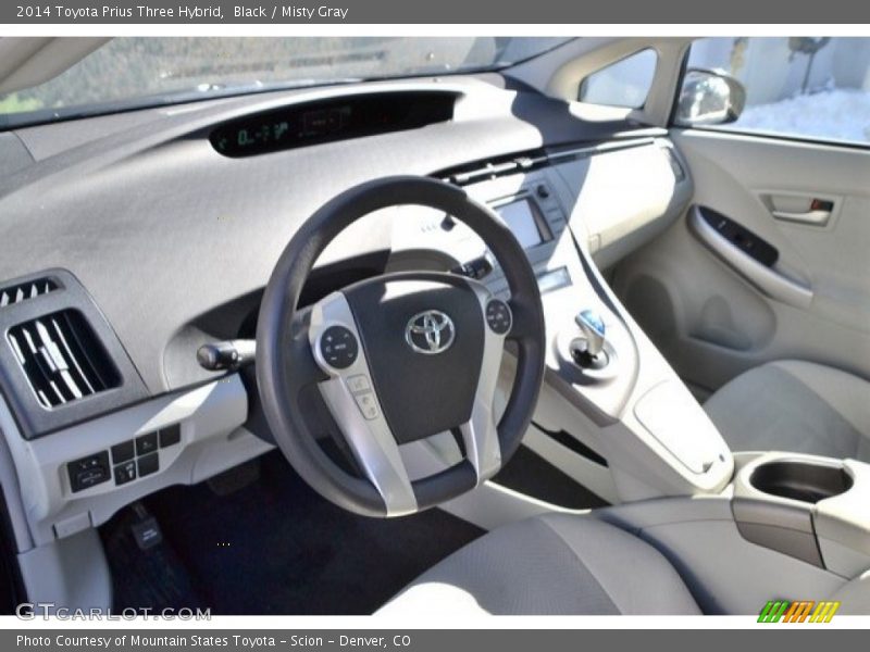 Black / Misty Gray 2014 Toyota Prius Three Hybrid