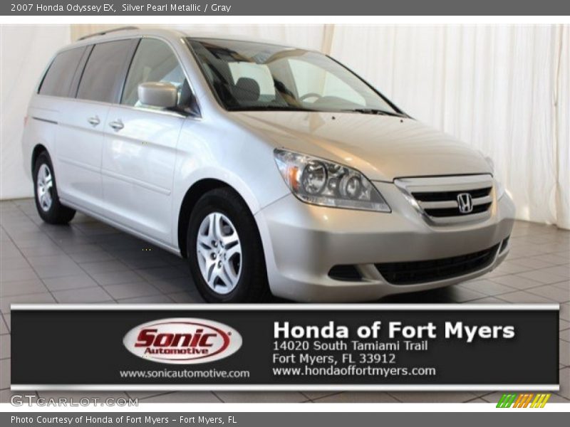 Silver Pearl Metallic / Gray 2007 Honda Odyssey EX