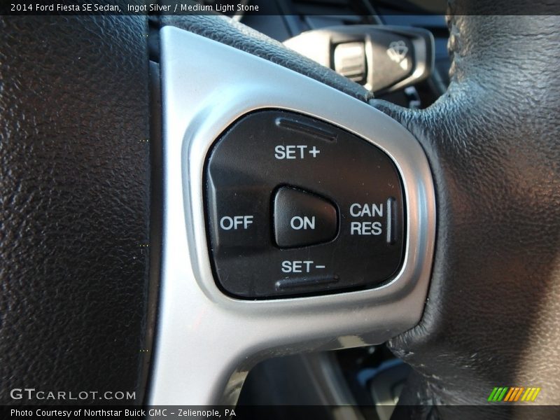 Ingot Silver / Medium Light Stone 2014 Ford Fiesta SE Sedan
