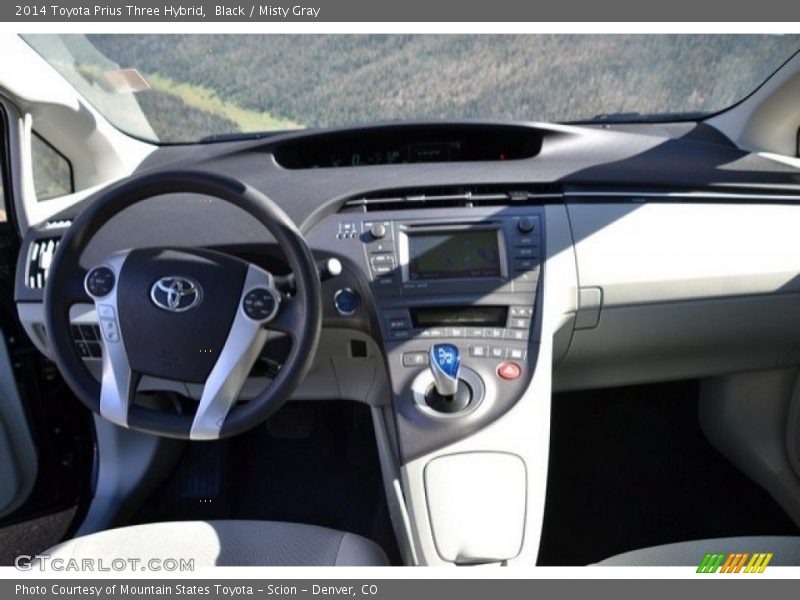 Black / Misty Gray 2014 Toyota Prius Three Hybrid