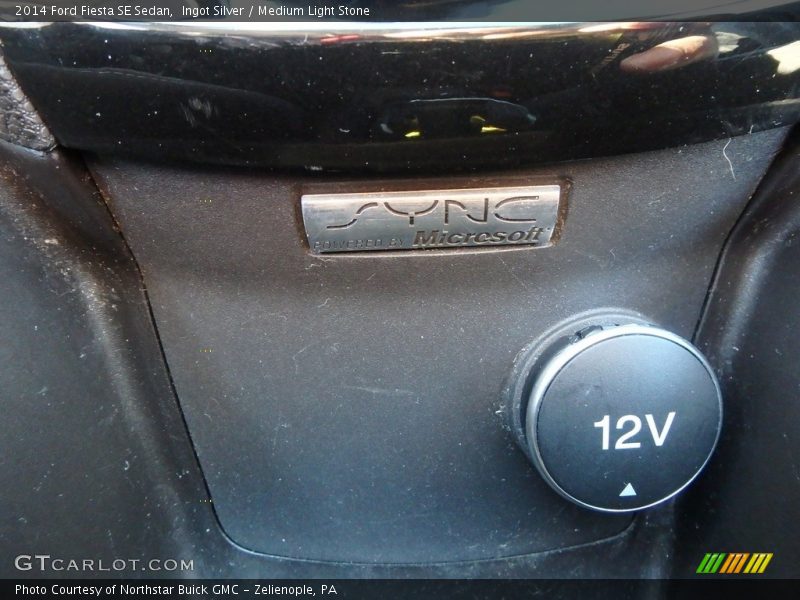 Ingot Silver / Medium Light Stone 2014 Ford Fiesta SE Sedan