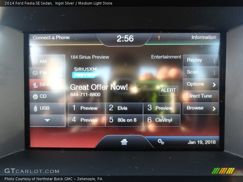 Ingot Silver / Medium Light Stone 2014 Ford Fiesta SE Sedan