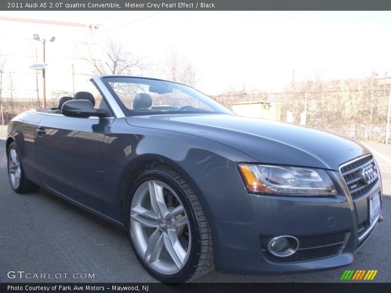 Meteor Grey Pearl Effect / Black 2011 Audi A5 2.0T quattro Convertible