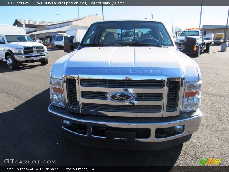 Oxford White / Camel 2010 Ford F250 Super Duty Lariat SuperCab 4x4