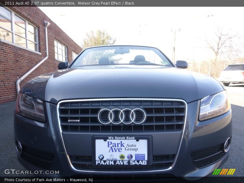 Meteor Grey Pearl Effect / Black 2011 Audi A5 2.0T quattro Convertible