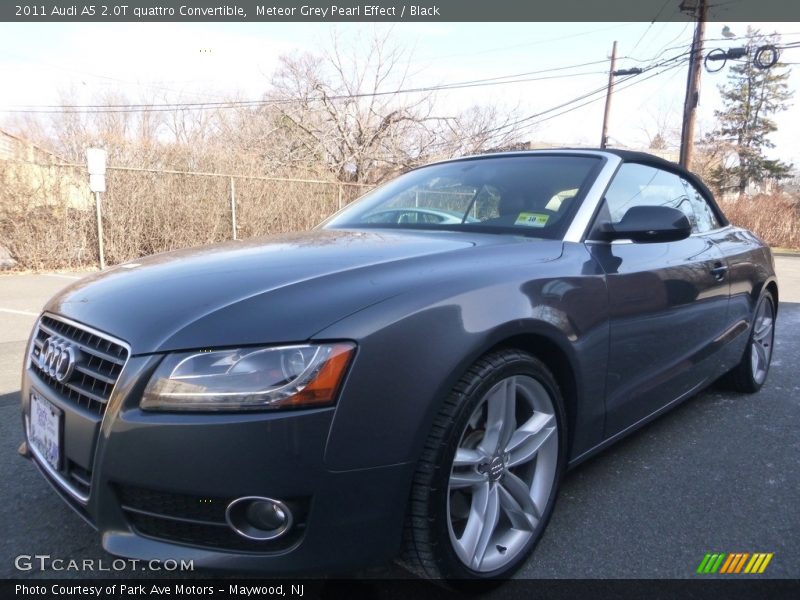 Meteor Grey Pearl Effect / Black 2011 Audi A5 2.0T quattro Convertible