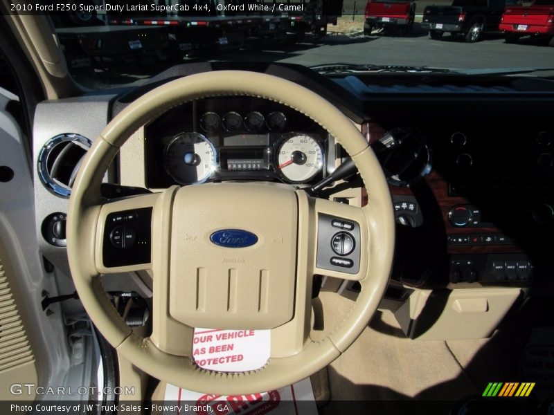 Oxford White / Camel 2010 Ford F250 Super Duty Lariat SuperCab 4x4