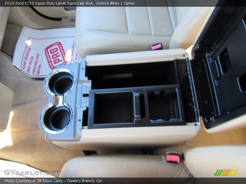 Oxford White / Camel 2010 Ford F250 Super Duty Lariat SuperCab 4x4