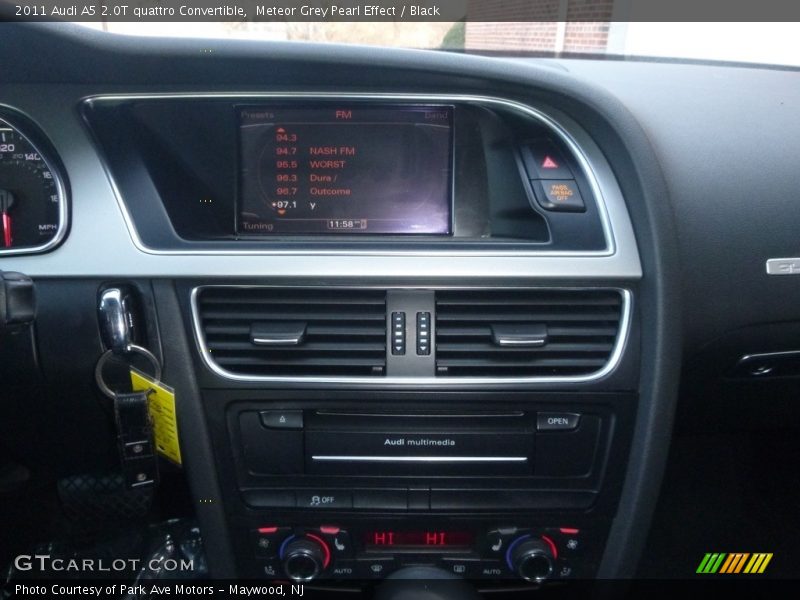 Meteor Grey Pearl Effect / Black 2011 Audi A5 2.0T quattro Convertible