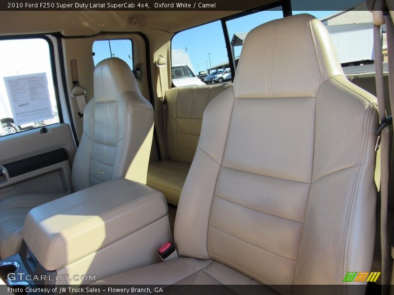 Oxford White / Camel 2010 Ford F250 Super Duty Lariat SuperCab 4x4