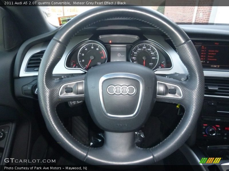 Meteor Grey Pearl Effect / Black 2011 Audi A5 2.0T quattro Convertible