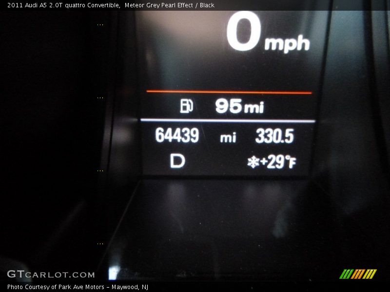 Meteor Grey Pearl Effect / Black 2011 Audi A5 2.0T quattro Convertible