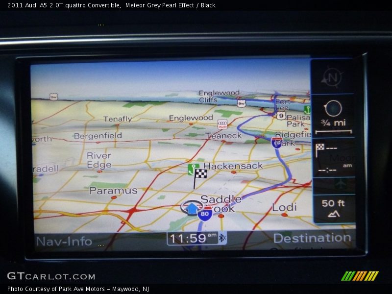 Meteor Grey Pearl Effect / Black 2011 Audi A5 2.0T quattro Convertible