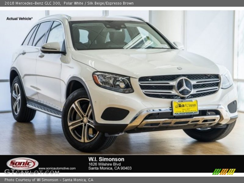 Polar White / Silk Beige/Espresso Brown 2018 Mercedes-Benz GLC 300