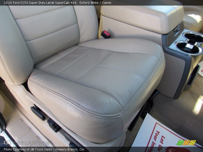 Oxford White / Camel 2010 Ford F250 Super Duty Lariat SuperCab 4x4