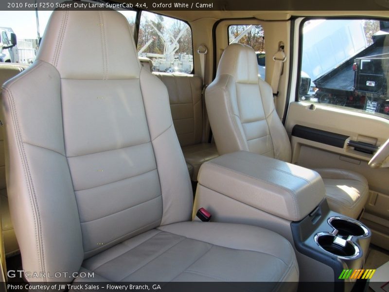 Oxford White / Camel 2010 Ford F250 Super Duty Lariat SuperCab 4x4